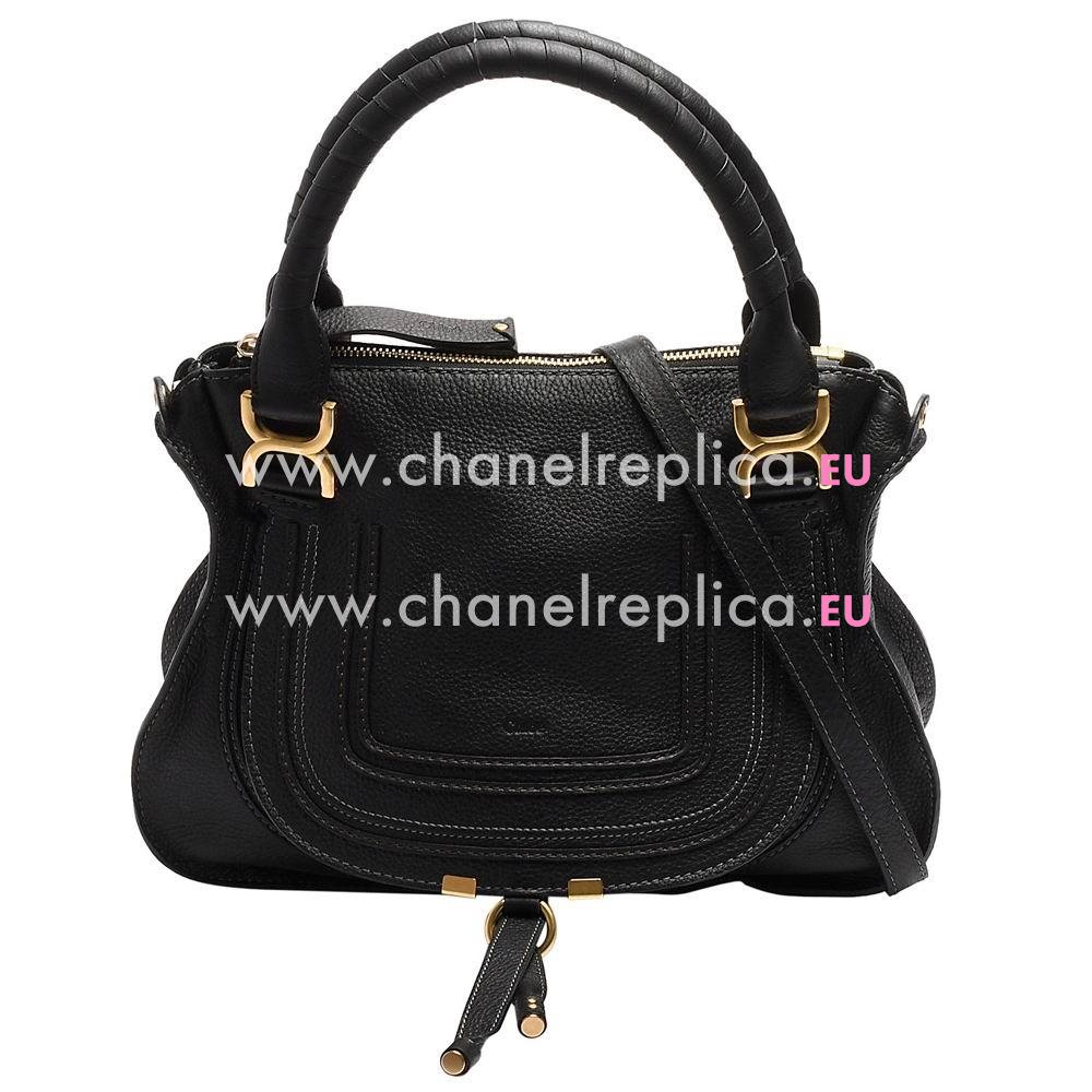 CHLOE Marcie Calfskin Hand/Shoulder Bag Black CL7040507