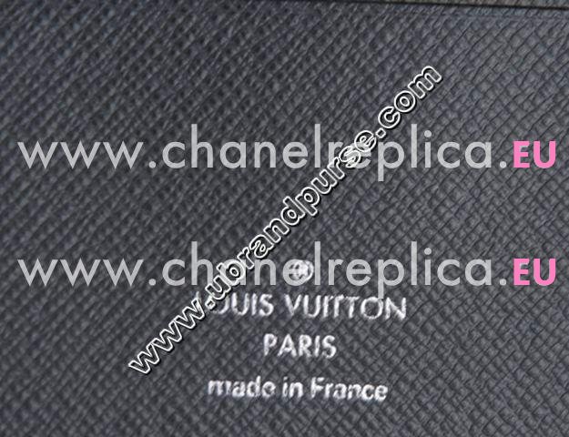 Louis Vuitton Taiga Leather Florin Grizzli Wallet Grau M32650