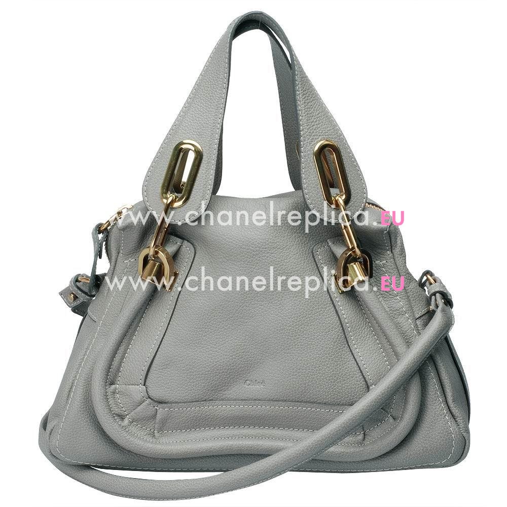 Chloe Mini Paraty Caviar Calfskin Bag In Gray C4875991