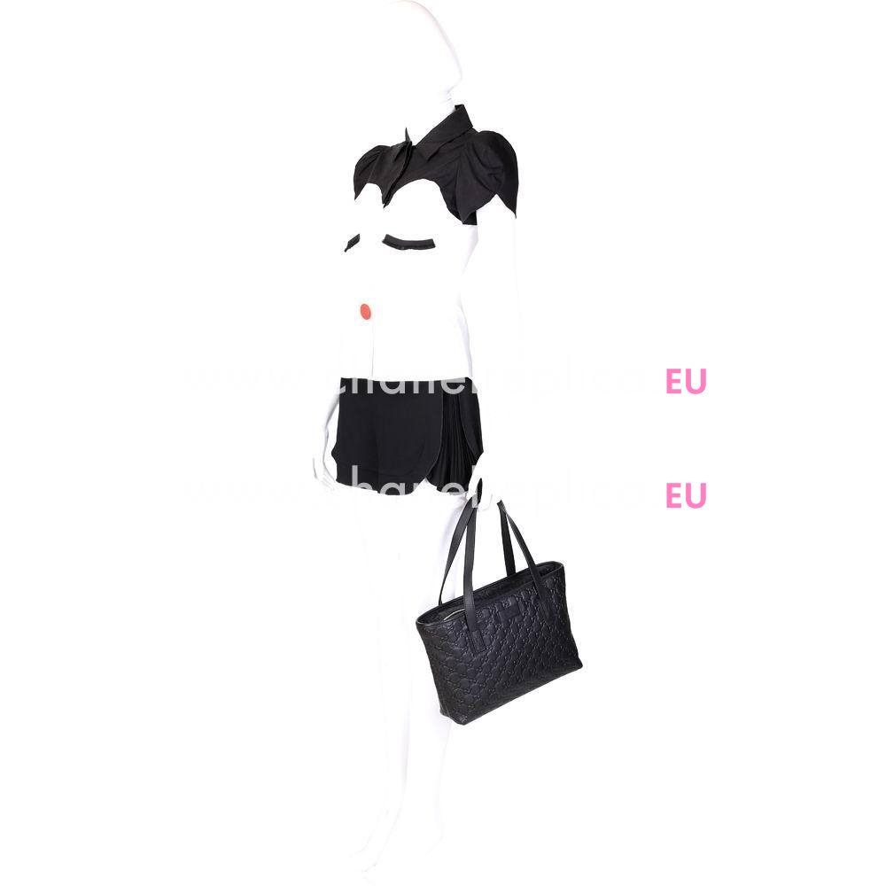 Gucci Emily Guccissima Calfskin Bag In Black G5451565