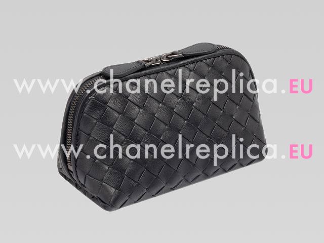 Bottega Veneta Intreciatto Nappa Weave In Black BGV41472