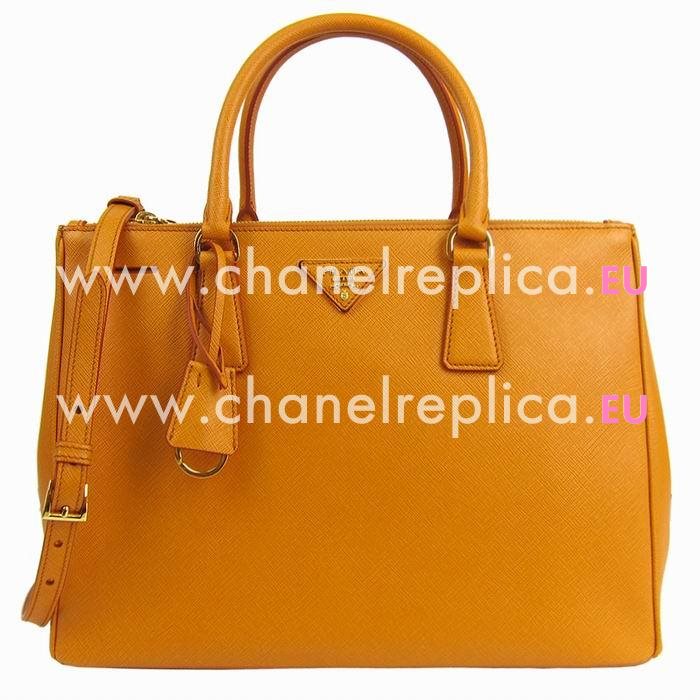Prada Saffiano Lux Nzv Large Shopping Tote Orange PBN2274