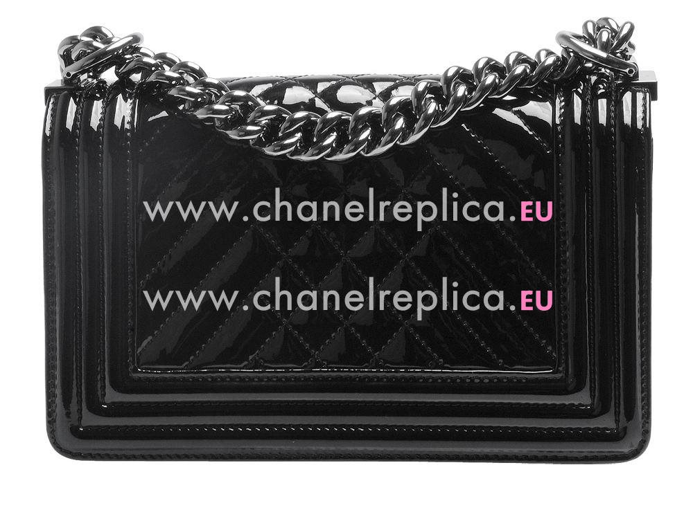 Chanel Patent Lambskin Mini Bag Chain Black A934387