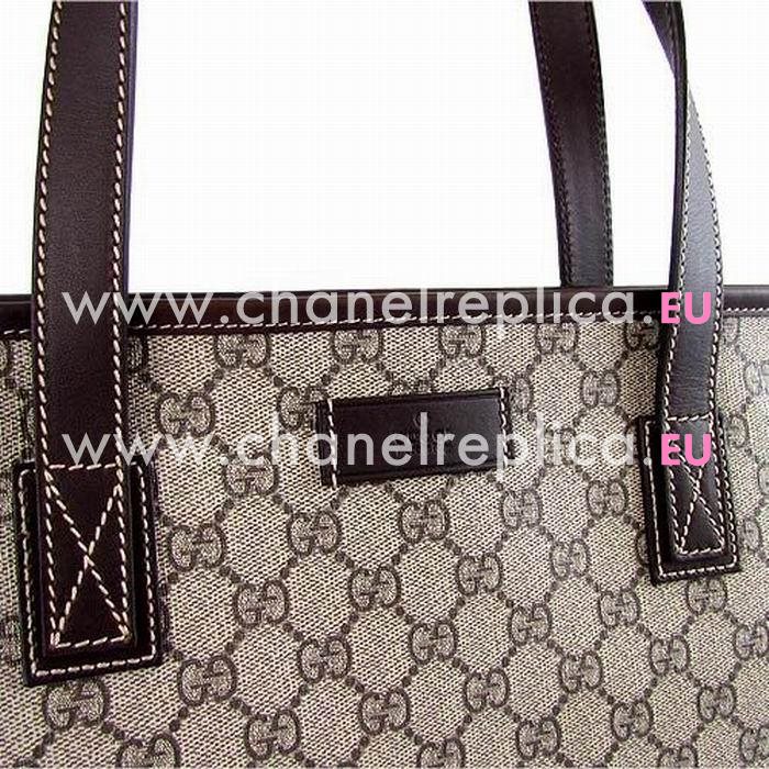 Gucci GG plus PU Waterproof Cloth Tote Bag In Khaki G6122202