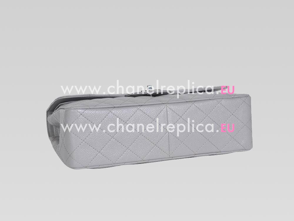 Chanel Caviar Jumbo Double Flap Bag Gray(Silver) A58600GLR