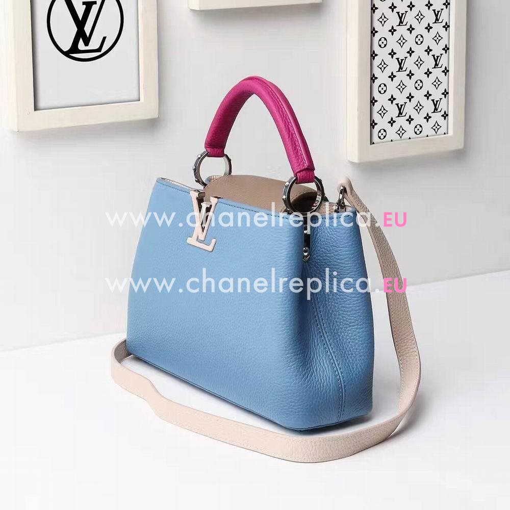 Louis Vuitton Capucines BB Taurillon Leather Bag In Bleuet M42530