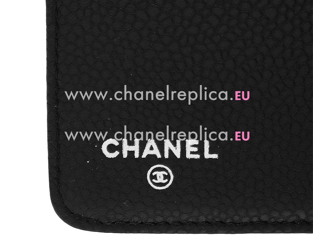 Chanel Caviar Leather Big CC Wallet In Black C58744