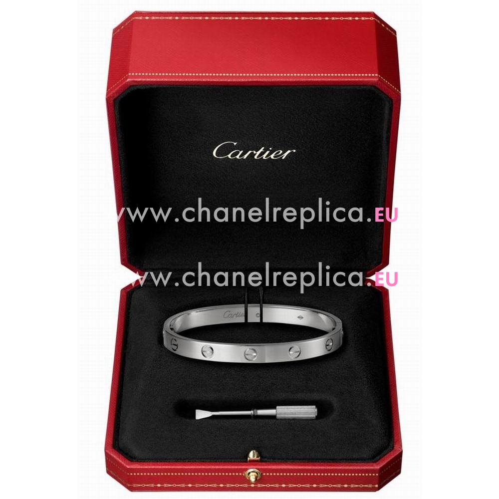 Cartier Love Whote Gold Bracelet CR7081803
