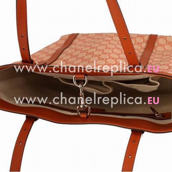 Gucci Supreme Nice Calfskin Tote Bag In Orange G6111503