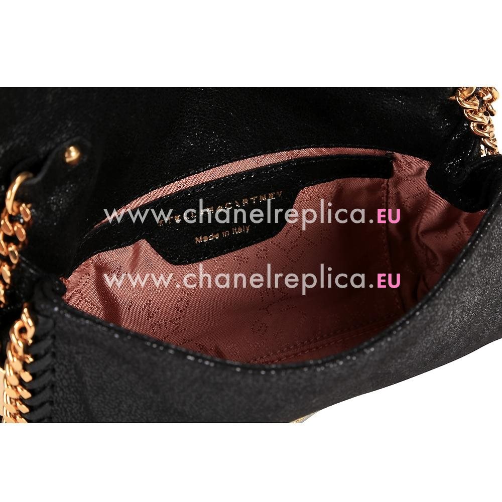 Stella McCartney Falabella Gold Chain Shouder Bag Black S503656