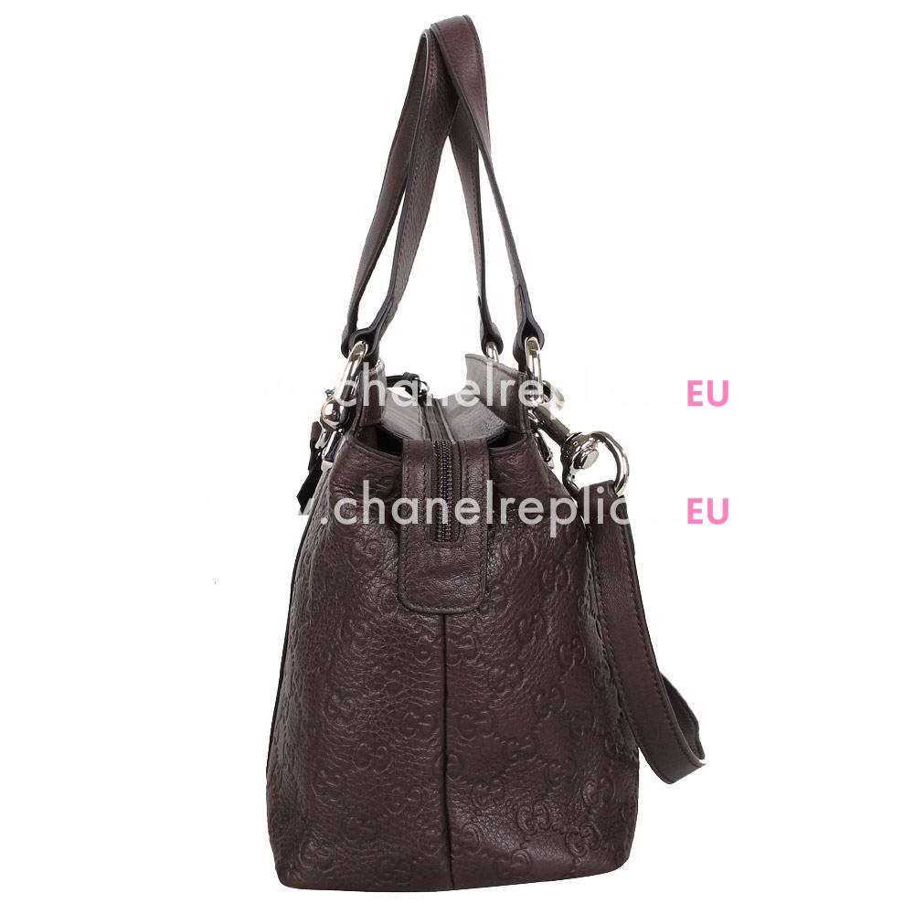 Gucci Emily Guccissima Calfskin Bag In Dark Coffee G5722914