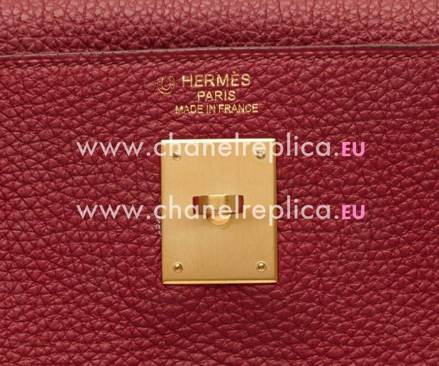 Hermes Bubis and Orange Kelly 35cm Togo Leather Gold Hardware HK1035KYG