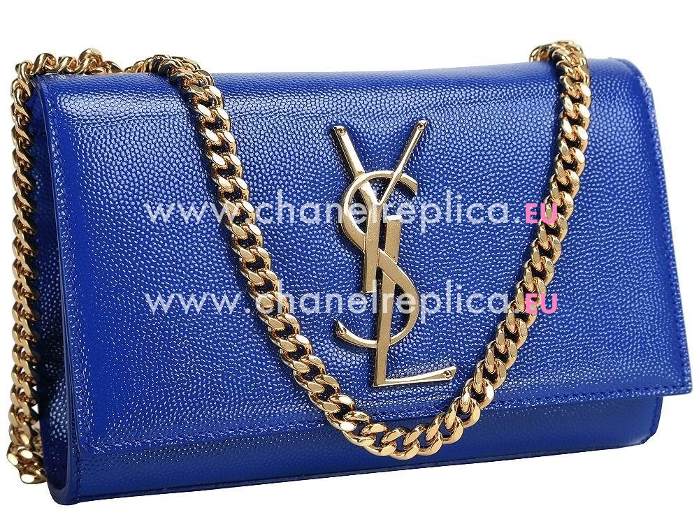 YSL Saint Laurent Monogramme Calfskin Bag Blue YSL511192