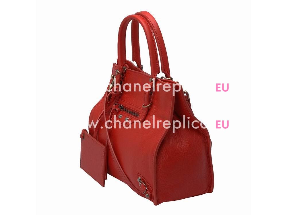 Balenciage Papier Lambskin Brass hardware Classic Mini Bag Red B2055063