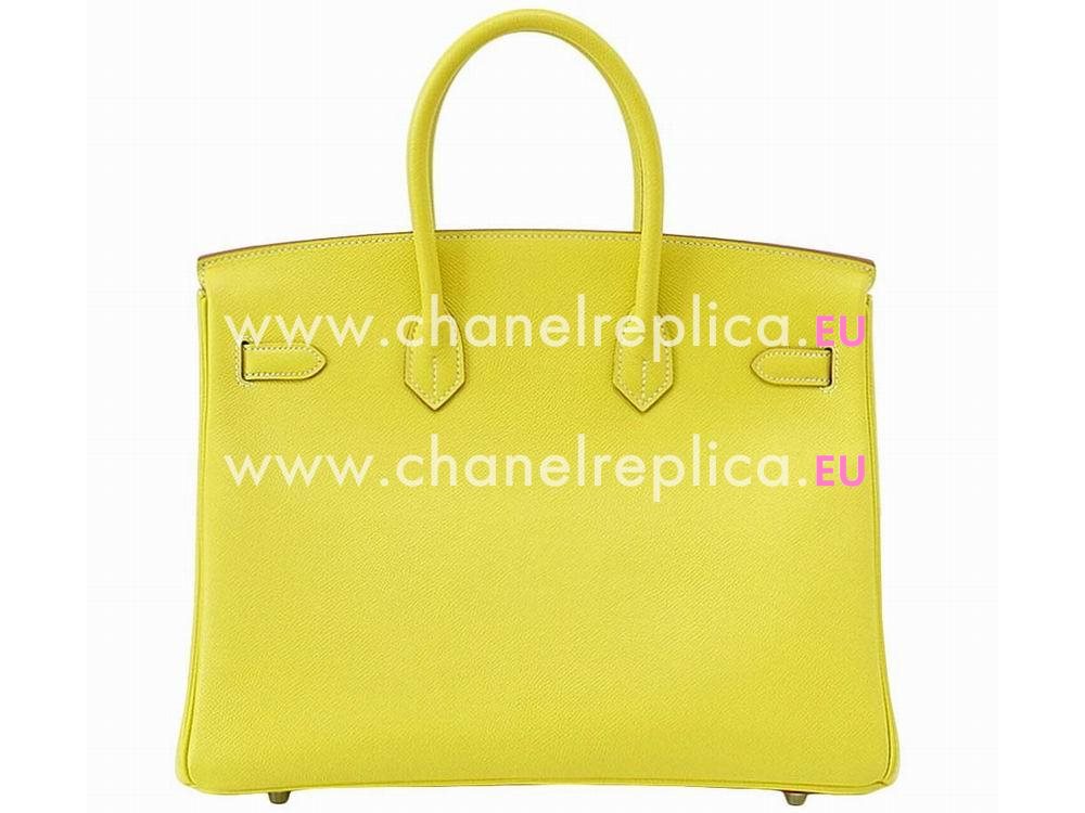 Hermes Birkin 35 Lime Candy Epsom Leather Palladium H1035EYH