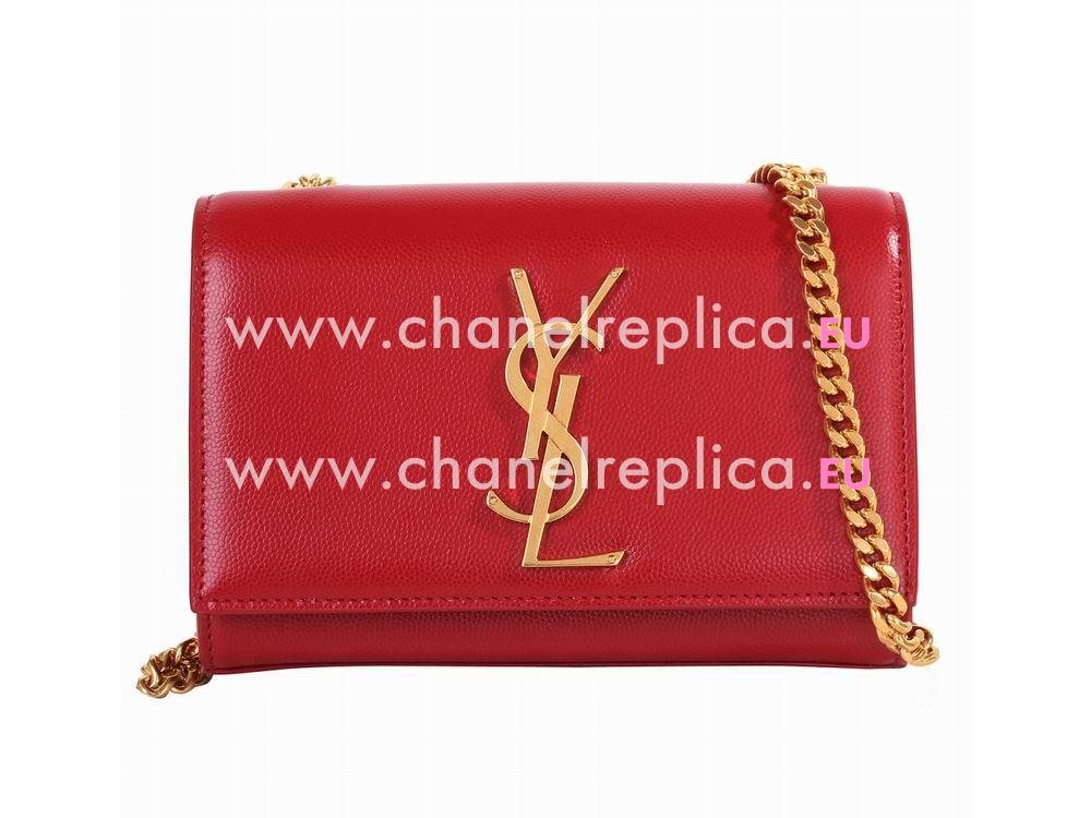 YSL Saint Laurent Cabas Y Calfskin Bag In Red YSL5236559