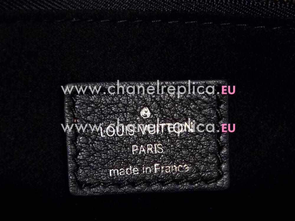 Louis Vuitton Veau Cachemire LOCKIT PM Tote Bag Black M94594
