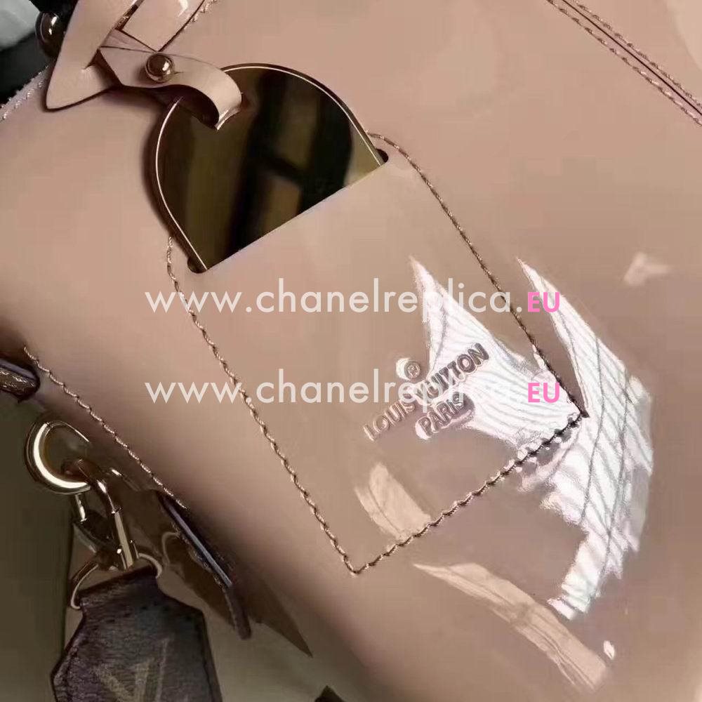 Louis Vuitton Embosses Logo Calfskin Tote Miroir Bag Rose Ballerine M54639