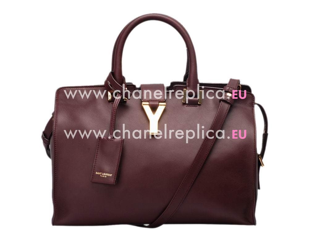 YSL Petit Cabas Chyc Y Calfskin Doctor Small Bag Purple YSL465068