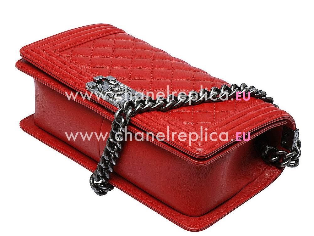 Chanel Lambskin 2.55 Reissue Boy Bag Red A56735