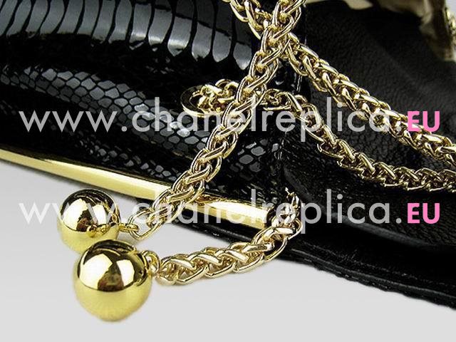 Chloe Shoulder Bag 50898 In Blacksnake C50898-1