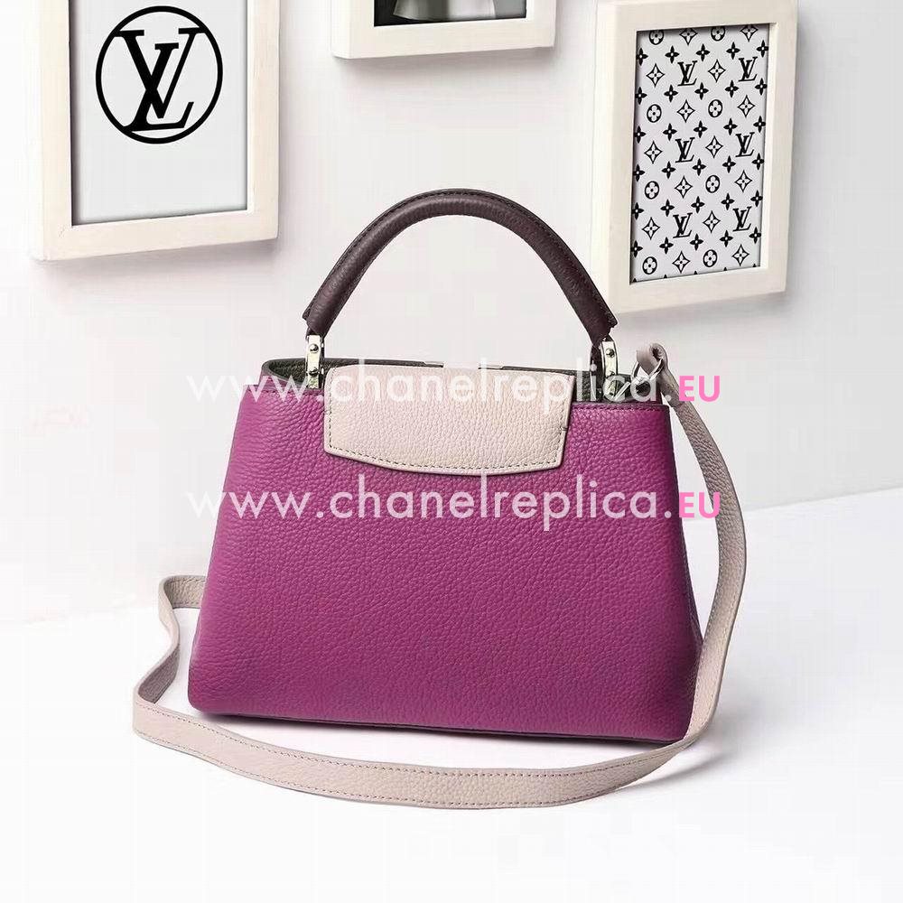 Louis Vuitton Capucines BB Taurillon Leather Bag In Grape M90391