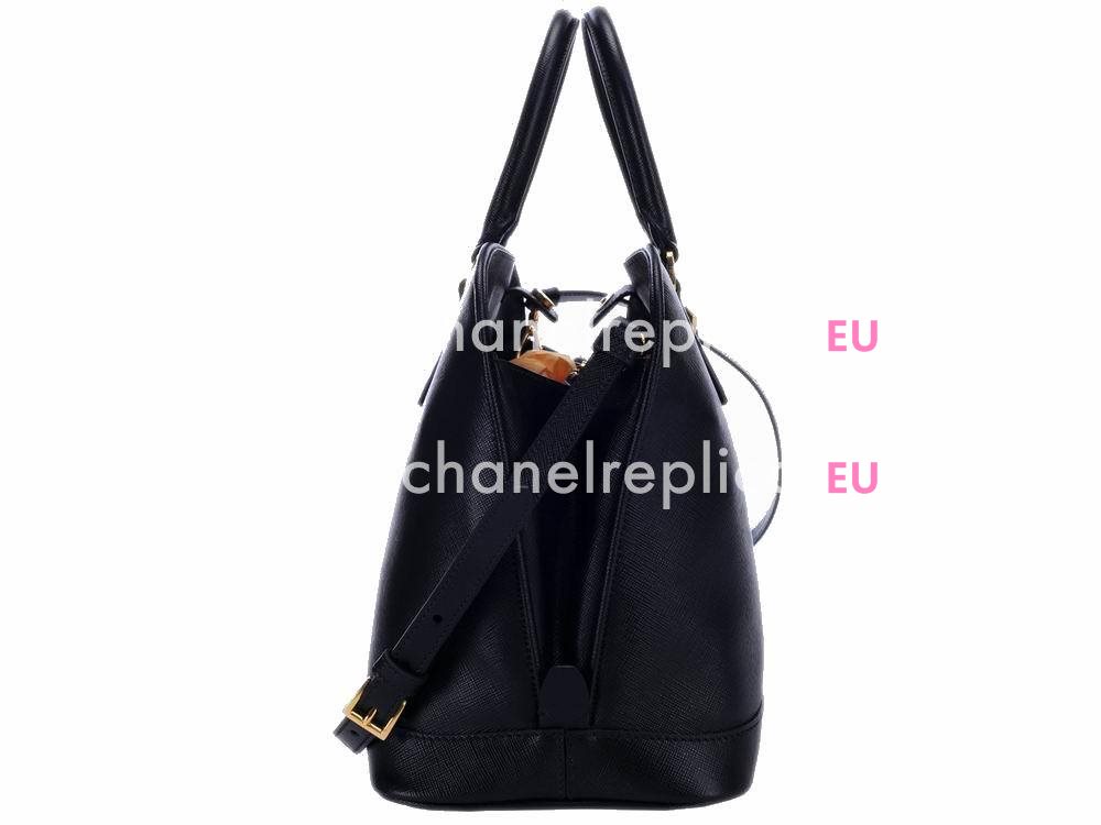 Prada Lux Saffiano Cowhide Handle/Shoulder Bag Black P476846
