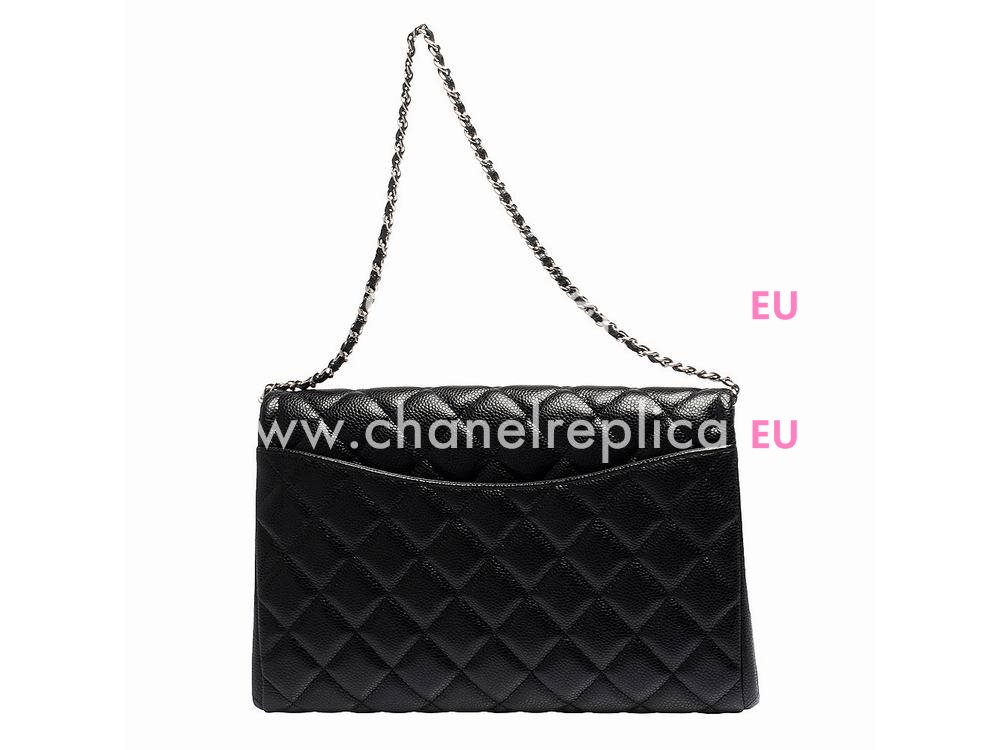 Chanel Caviar Ccoco Bag Anti-silver Chain Black A248699