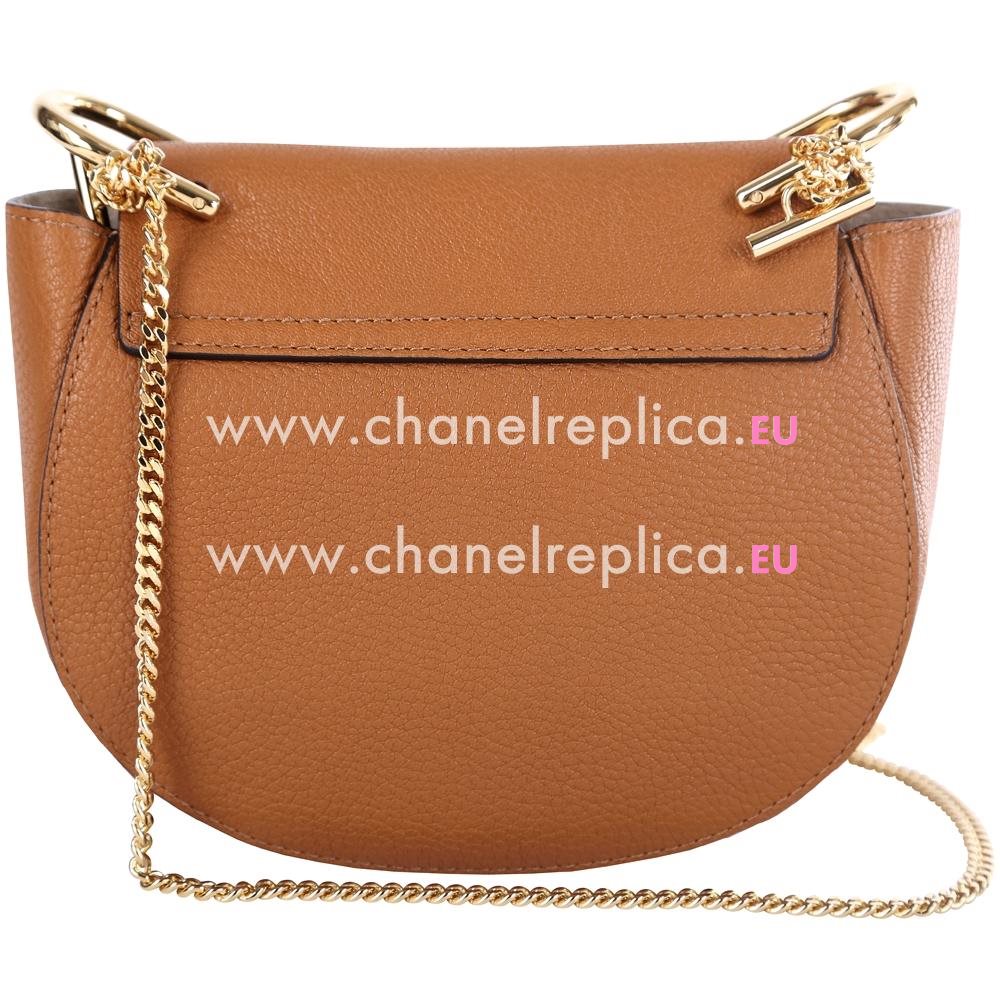 Chloe Mini Drew Goatskin Shoulder Bag In brown C678905