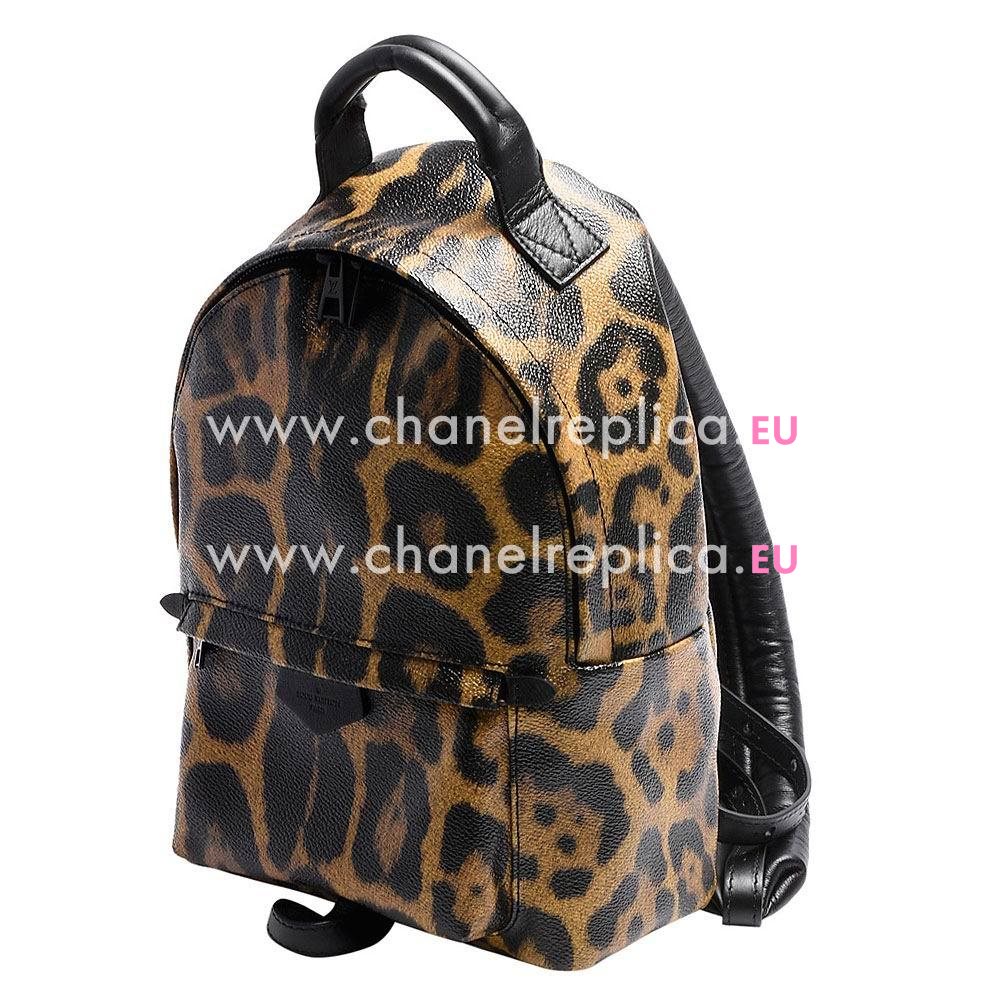 Louis Vuitton Wild Animal printed Canvas Calfskin Backpack M52020