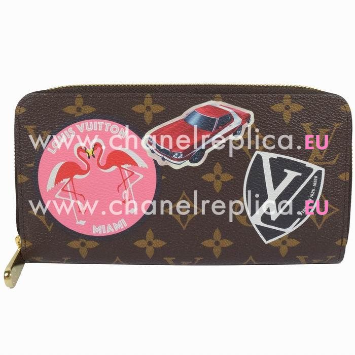 Louis Vuitton Classic Pattern Monogram Zipper Wallet M62149