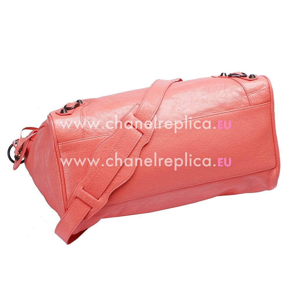 Balenciage Velo Lambskin Aged Brass hardware Bag Pink B2055099