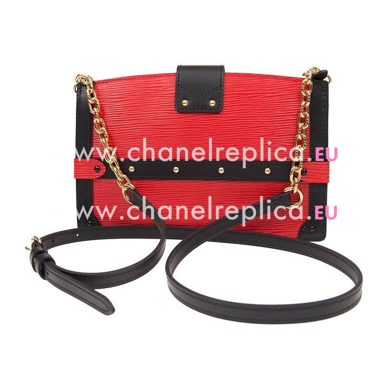 Louis Vuitton Epi Leather Trunk Clutch Bag Rouge M51697