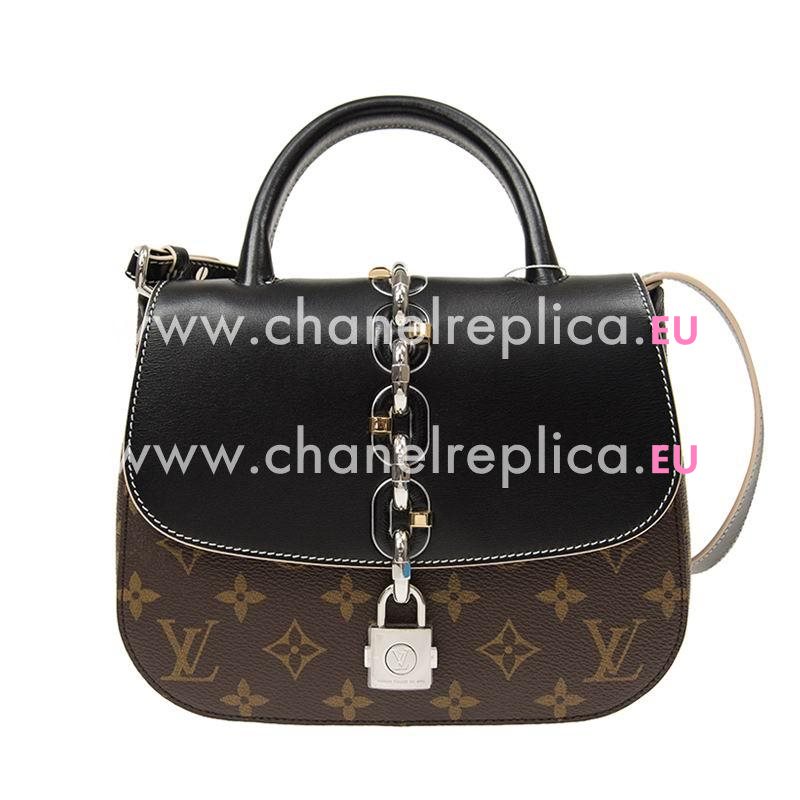 Louis Vuitton Monogram Coated Canvas Calfskin Exterior Chain It Bag PM M44115