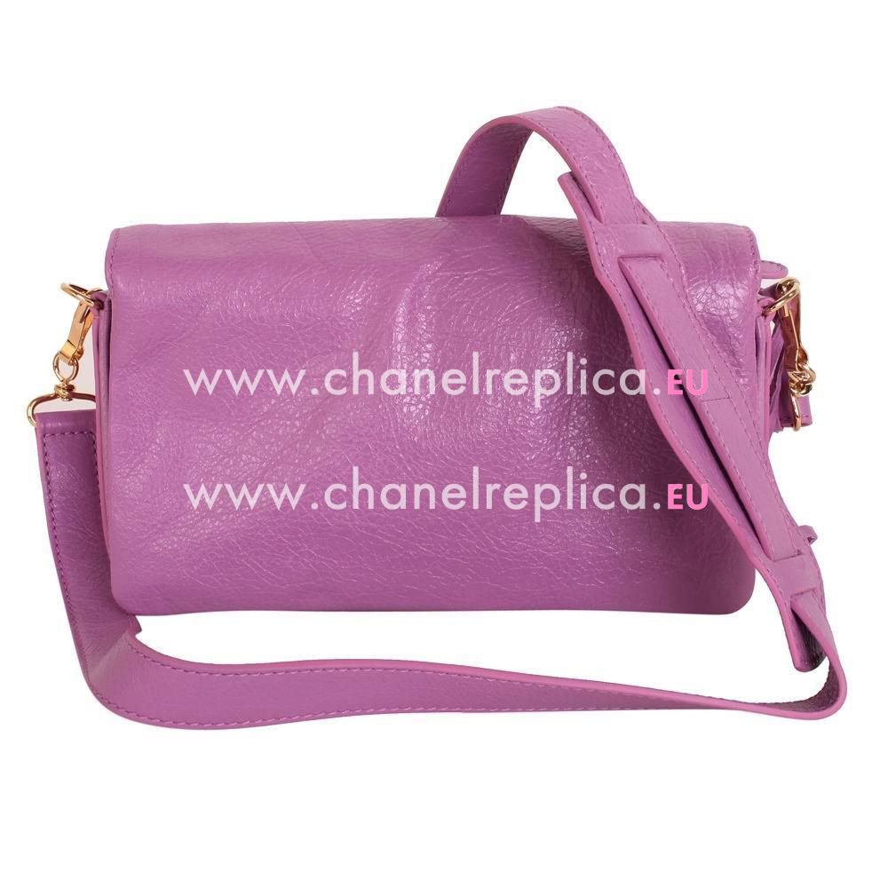 Balenciage City Lambskin Gold hardware Classic Bag Light Purple B2055008