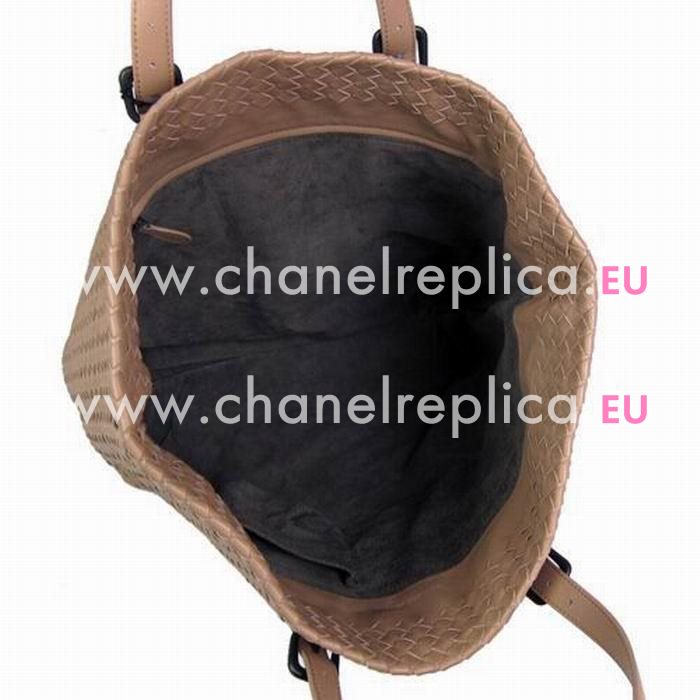 Bottega Veneta Classic Nappa Leather Woven Bag Pink B5104876