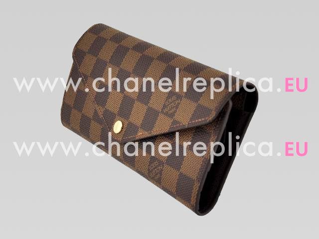 Louis Vuitton Damier Ebene Canvas Josephine Wallet N63018