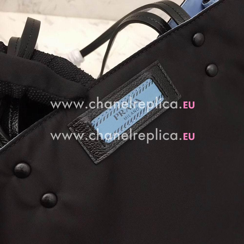 Prada Etiquette Calfskin Tote Bag Black P7092003