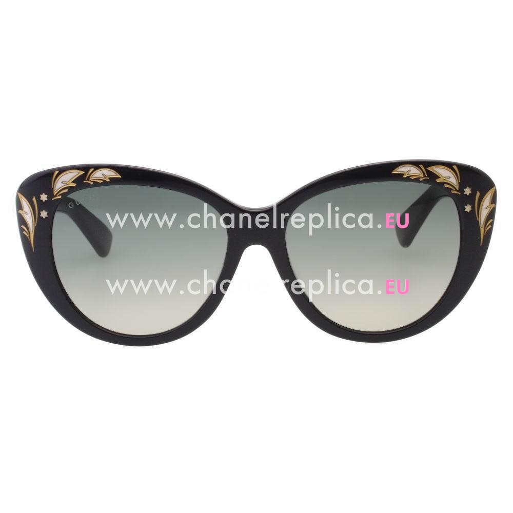 Gucci Cat eye Garden Sunglsses Black G7082903