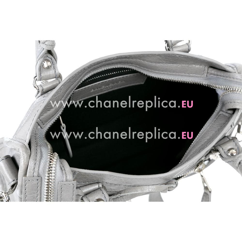 Balenciage City Lambskin Silvery hardware Classic Mini Bag Gray B2055030