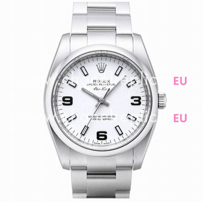 Rolex Air-King Automatic 34mm White Stainless Steel Watch R114200-3