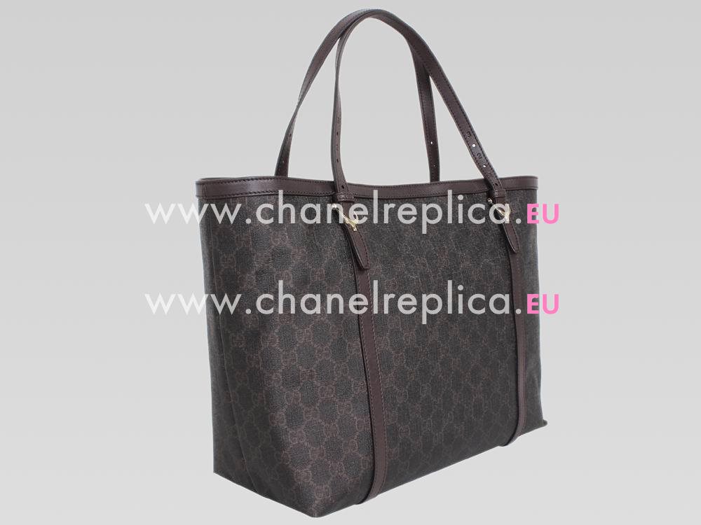 Gucci PVC Waterproof Leather Tote Bag In Choclate G455673
