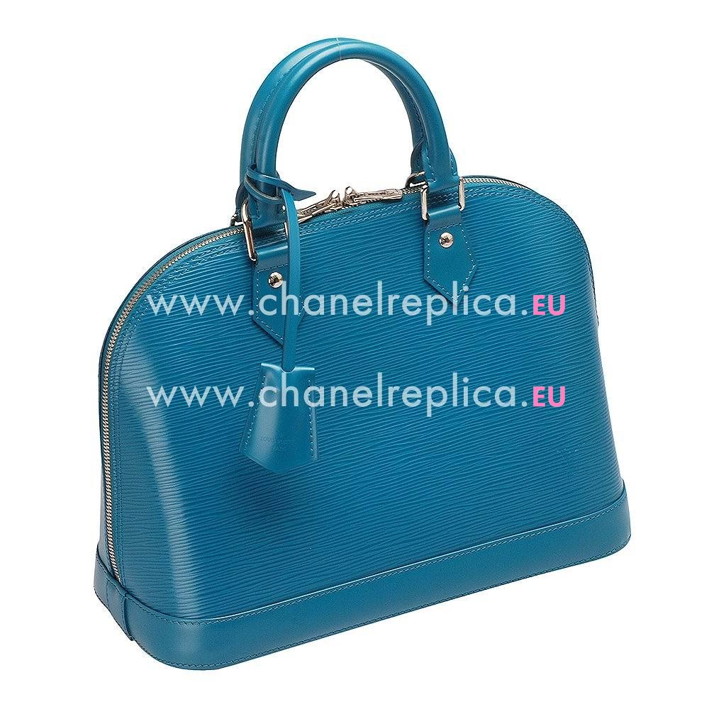 Louis Vuitton EPI Leather Alma PM Handbag Cyan M40624
