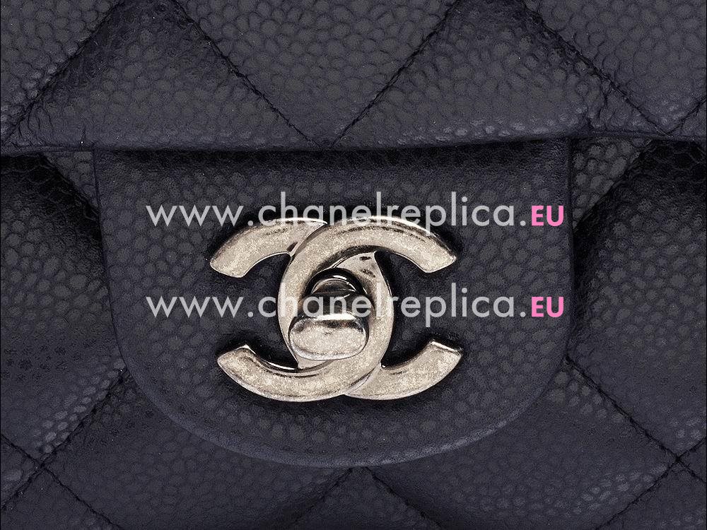 Chanel Caviar Ccoco Bag Anti-silver Chain Dark Blue A248698