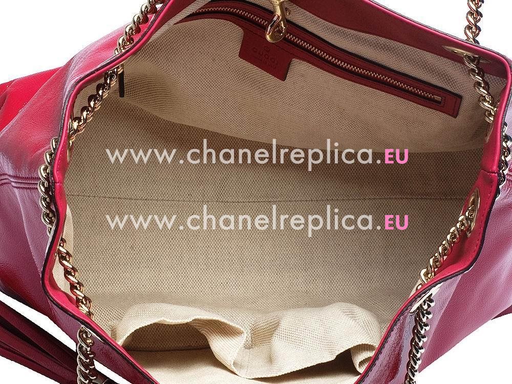 Gucci Soho GG Calfskin Bag Peach Pink G596864