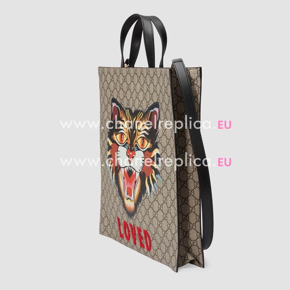 Gucci Angry Cat print GG Supreme tote 450950 9AV1T 8652