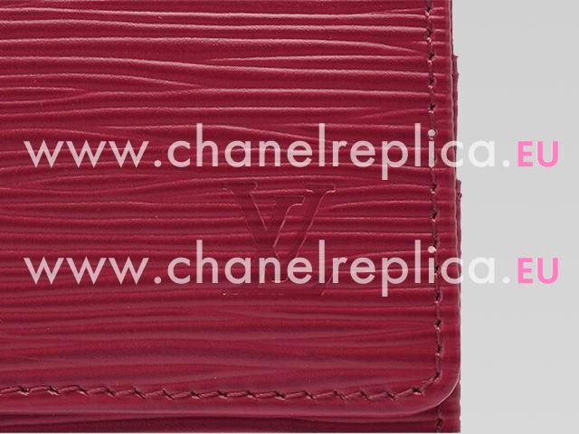 Louis Vuitton Epi Leather Sarah Wallet In Fucshia Red M60317