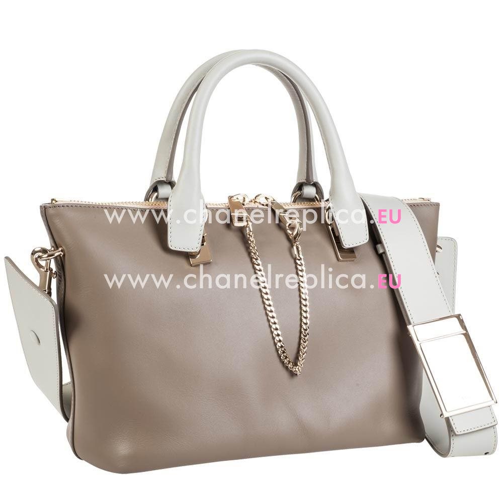 Chloe Bayle Calfskin Hand Bag In Brown C5255434