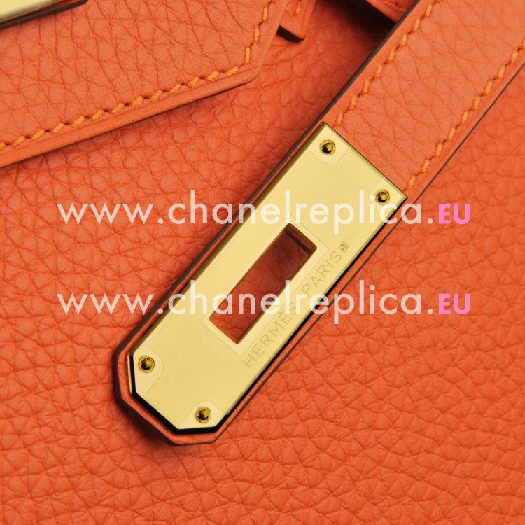 Hermes Birkin 30 9J Orange Togo Leather Gold Hardware Hand Sew HB1030JGP
