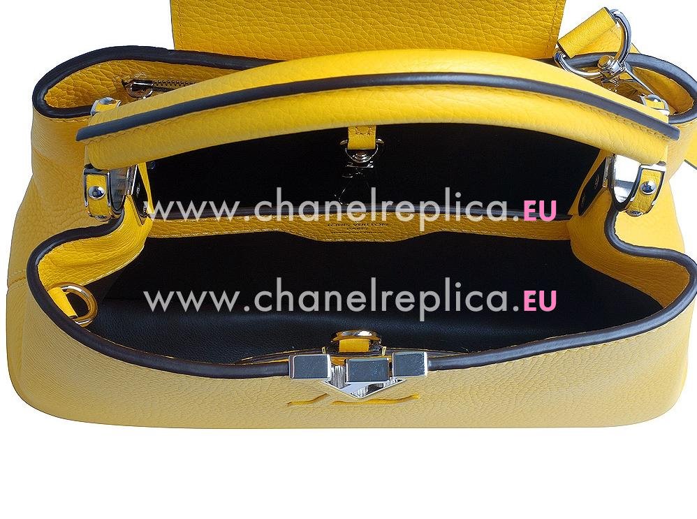 Louis Vuitton Taurillon Capucines BB Bag Yellow M94677